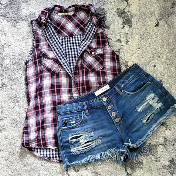 Vanilla Star Tops - 💥Plaid+Gingham ButtonUp💥